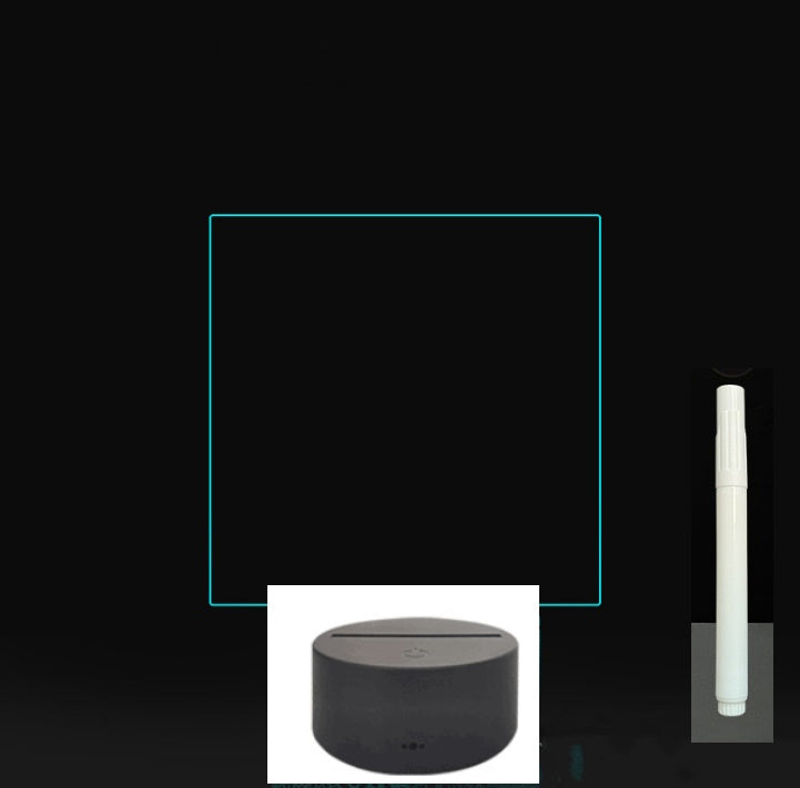 LED Acrylic Message Board - Reusable 3D Light Up Writing Board - Ever green palace