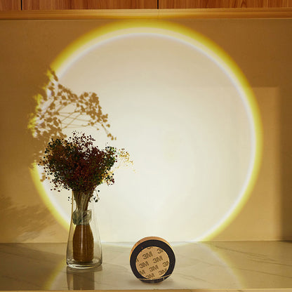 Sunset Projection LED Night Light - Wireless Mood lamp - Ever green palace