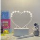 LED Acrylic Message Board - Reusable 3D Light Up Writing Board - Ever green palace
