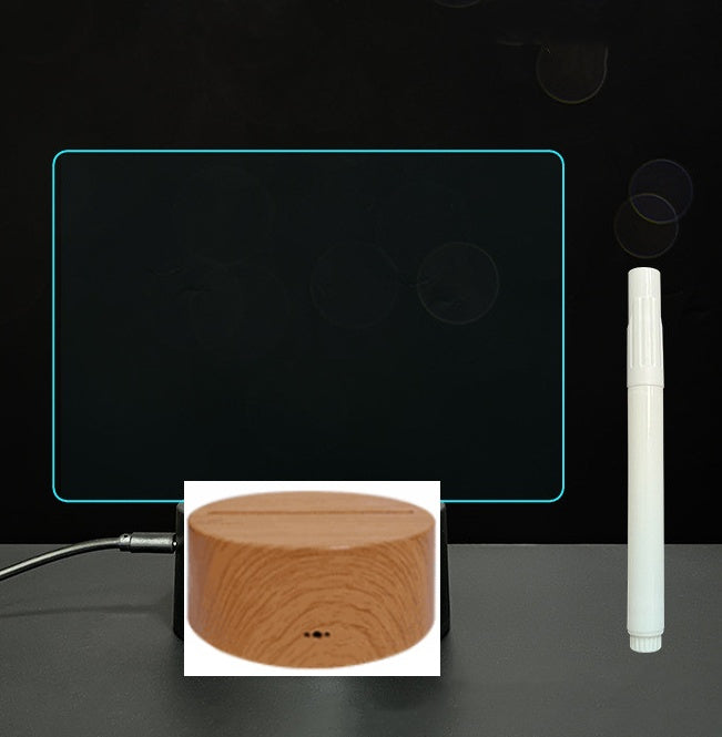 LED Acrylic Message Board - Reusable 3D Light Up Writing Board - Ever green palace