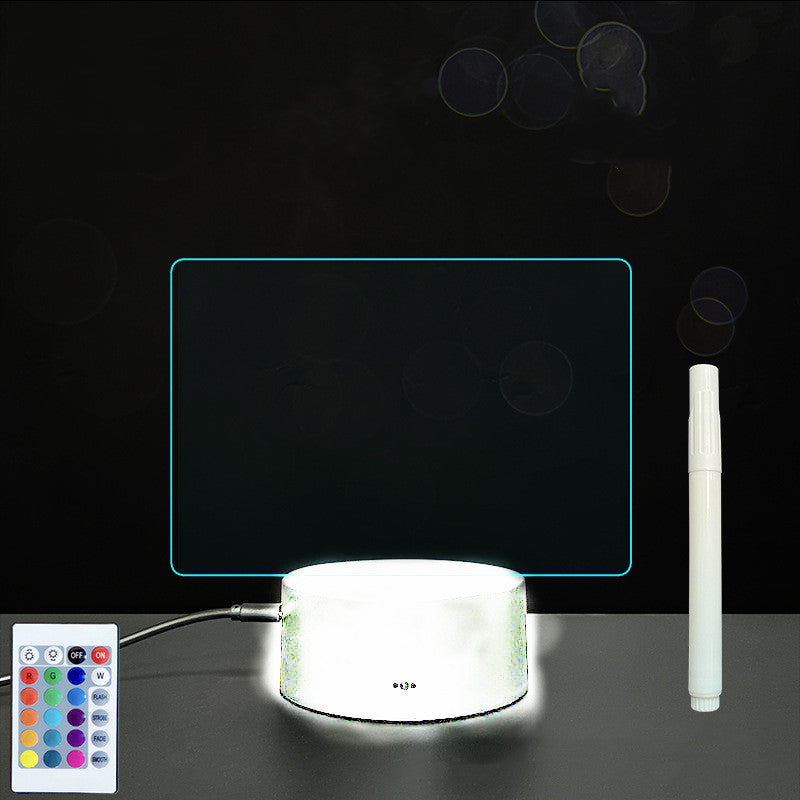 LED Acrylic Message Board - Reusable 3D Light Up Writing Board - Ever green palace