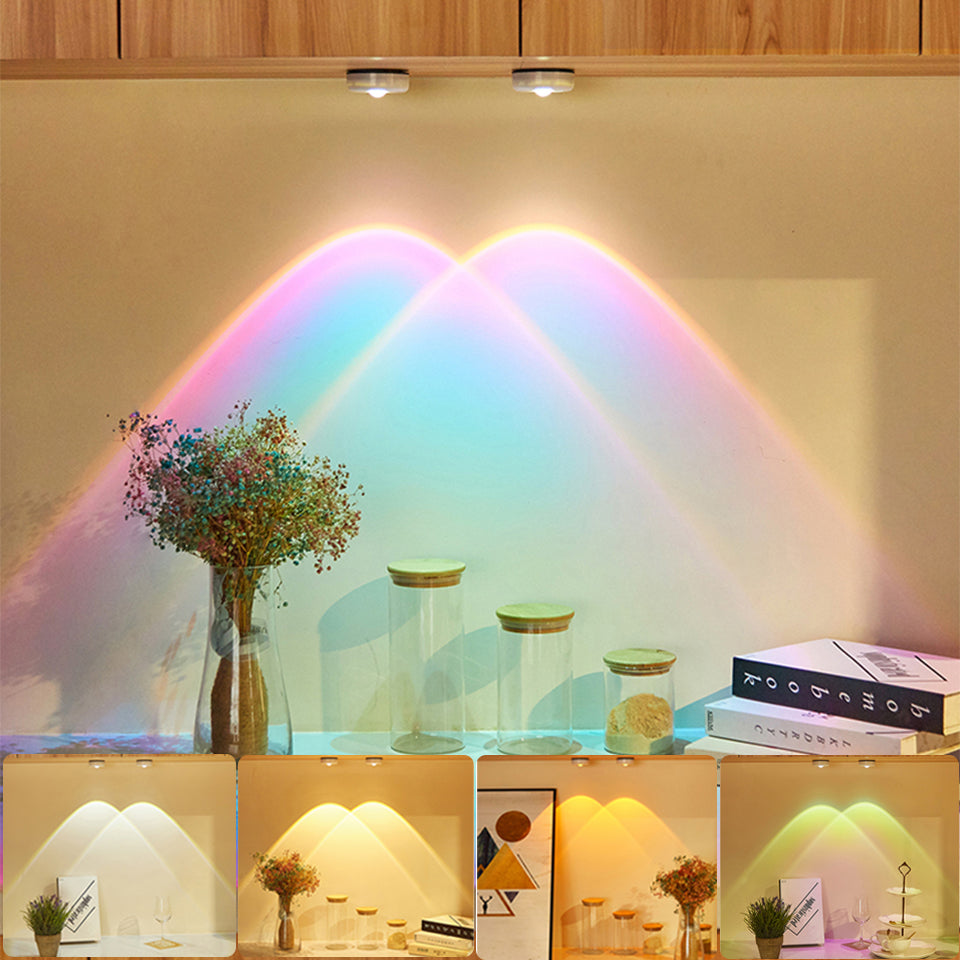 Sunset Projection LED Night Light - Wireless Mood lamp - Ever green palace