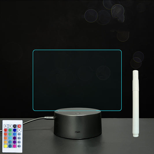 LED Acrylic Message Board - Reusable 3D Light Up Writing Board - Ever green palace