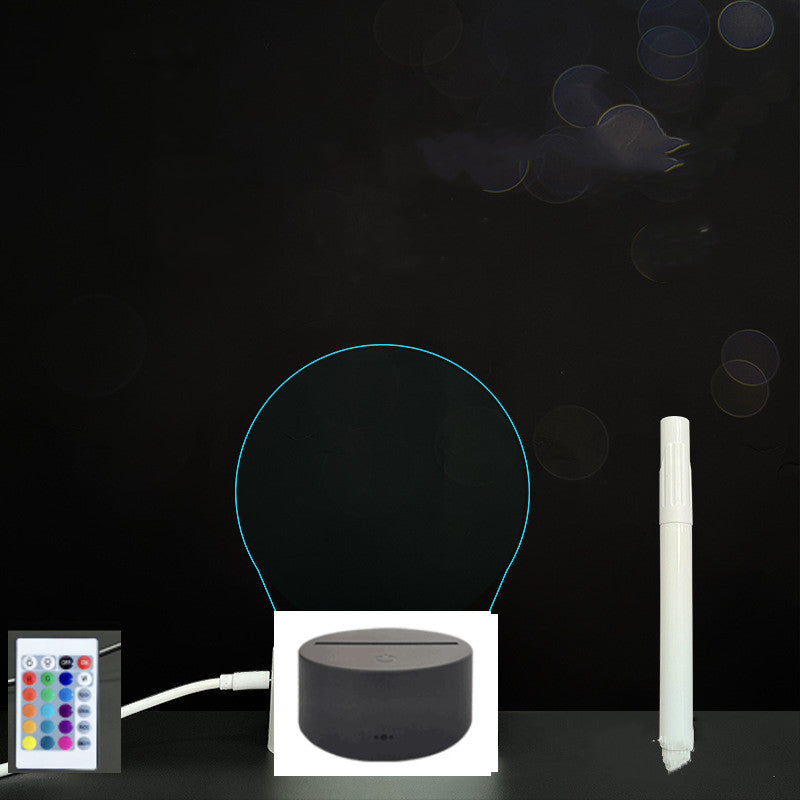 LED Acrylic Message Board - Reusable 3D Light Up Writing Board - Ever green palace