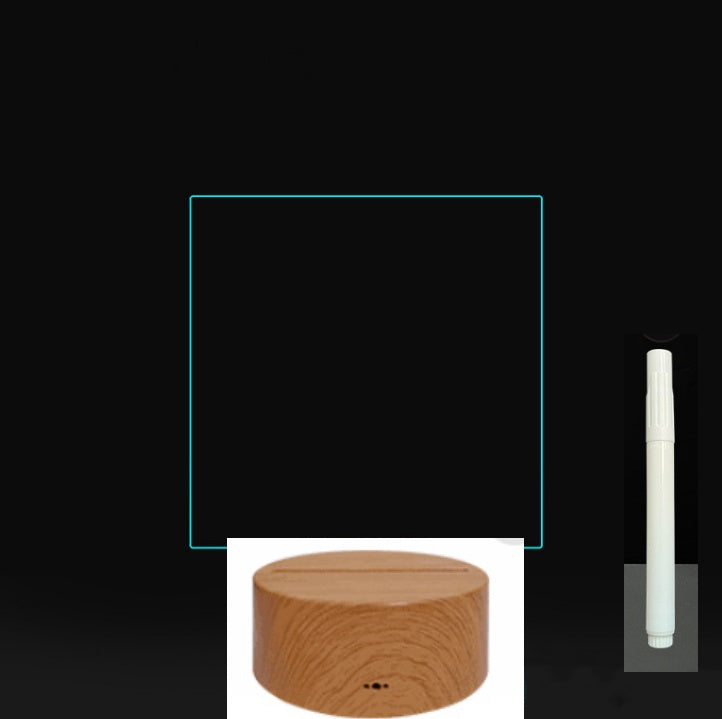 LED Acrylic Message Board - Reusable 3D Light Up Writing Board - Ever green palace