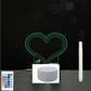 LED Acrylic Message Board - Reusable 3D Light Up Writing Board - Ever green palace
