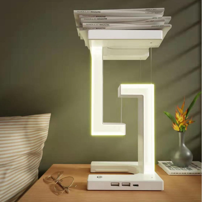 Floating Balance Lamp with Wireless Charger - Ever green palace