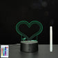 LED Acrylic Message Board - Reusable 3D Light Up Writing Board - Ever green palace