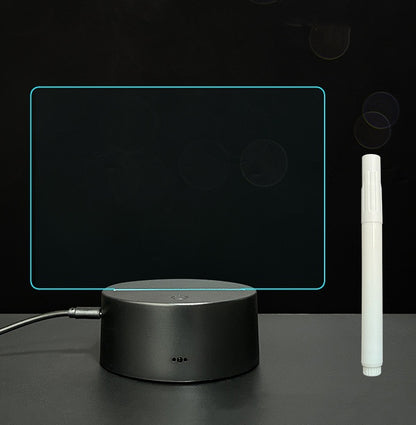 LED Acrylic Message Board - Reusable 3D Light Up Writing Board - Ever green palace