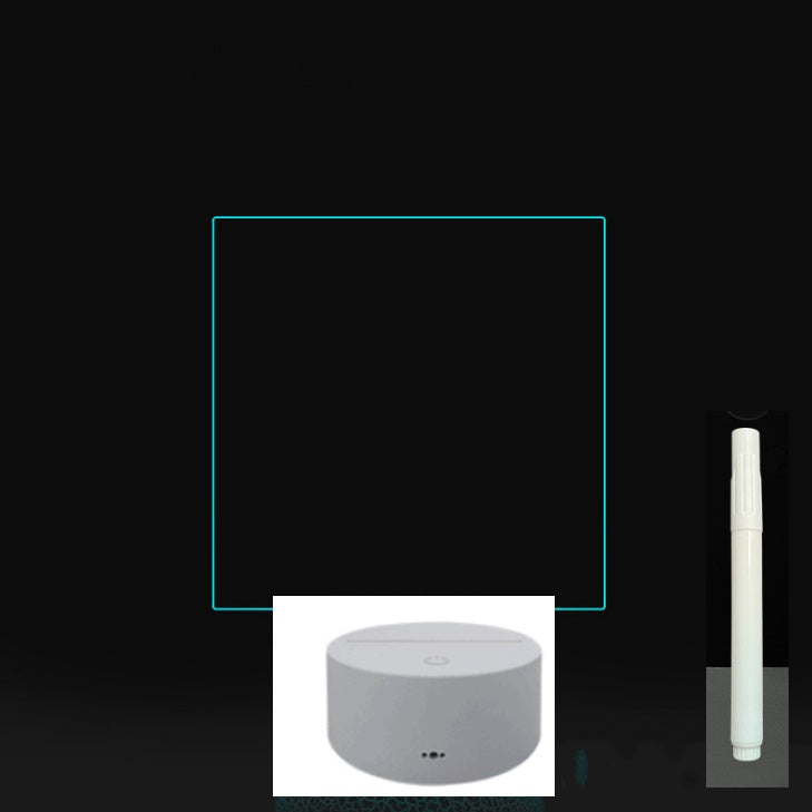 LED Acrylic Message Board - Reusable 3D Light Up Writing Board - Ever green palace