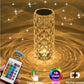 Crystal Diamond LED Touch Lamp - 16 Color Rechargeable Bedside Mood Light - Ever green palace